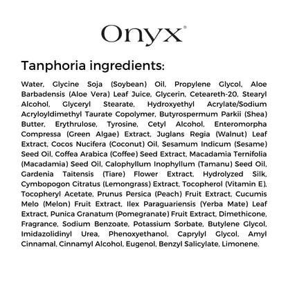 Tanning bronzer - ingredients list